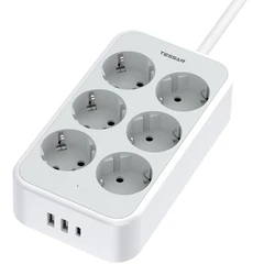 Πολύπριζο Tessan power strip TS-PS02DE00 (white)