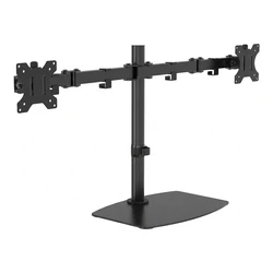 Vision Magic VFM-DSDB Dual Monitor Mount for 2 displays (13"–27"), VESA 75x75 & 100x100, Pole Height 452 mm