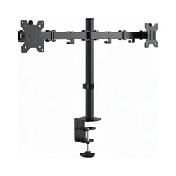 Monitor Desk Mount - fits 13 to 27" displays, VESA 75 x 75 & 100 x 100, Vision Magic VFM-DPD2B (SKU 21202227)