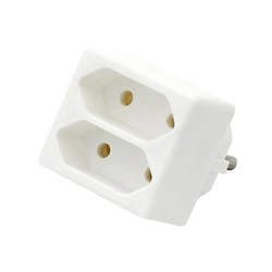 Ταφ Ρεύματος 220V R-2 με 2 Πρίζες χωρίς γείωση