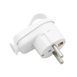 Φις Ρεύματος Αρσενικό Σούκο Γωνιακό με Δαχτυλίδι Λευκό