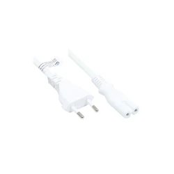 Good Connections Euro-Netzkabel προς C7/Euro-8 θηλυκό, λευκό, 7,5 m (P0370-W075)