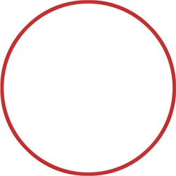 Χούλα-Χουπ AMILA 70cm Φ19mm, 260gr, Κόκκινο