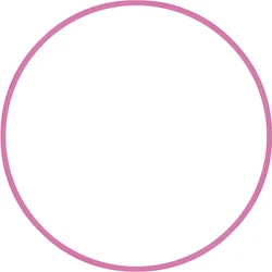 Hula Hoop 60 cm Ø18 mm Pink - AMILA