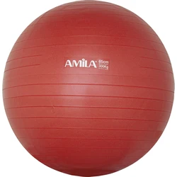 Μπάλα γυμναστικής Amila Gymball 65cm Κόκκινη Bulk