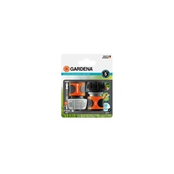 Gardena Aquastop 18275-20 Ταχυσύνδεσμος 19x19mm 2τμχ Πορτοκαλί