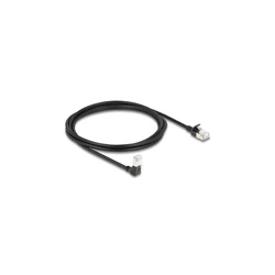 DELOCK RJ45 Netzwerkkabel Cat.6A S/FTP Slim 90° κάτω 2m μαύρο
