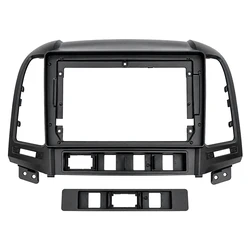 VenCore 3550-0624B - 9" Front Fascia with Wiring & CANbus Box for Hyundai Santa Fe 2006-2013 - Black