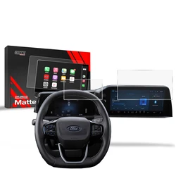 Matte GrizzGlass CarDisplay Protection Ford Courier 8" (2023-2026) [2in1]