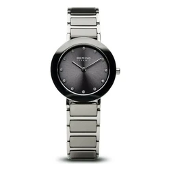 Bering Time Γυναικείο Ρολόι 29mm Μπαταρίας με Ασημί Κεραμικό Μπρασελέ 11429-783
