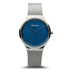 Bering Time Classic Γυναικείο Ρολόι 31mm Μπαταρίας με Ασημί Μεταλλικό Μπρασελέ 12131-008
