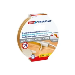Tesa Powerbond Αυτοκόλλητη Διάφανη Ταινία 2 m x 9 mm