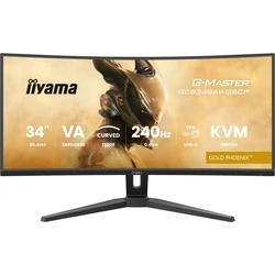 iiyama G-Master GCB3486WQSCP-B1 Gold Phoenix - 34" UWQHD 240Hz VA Καμπυλωτή Οθόνη Gaming
