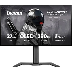iiyama G-Master GOB2701QSC-B1 Titan Falcon - 27'' WOLED Gaming Monitor, QHD 2560×1440, 280Hz, USB-C PD65W