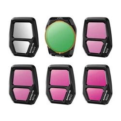 Sunnylife 6pc Drone Lens Filter Set (CPL, ND32, UV, ND) - A3S-FI929