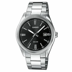 Ανδρικό Ρολόι Casio DATE Ασημί Μαύρο (? 39 mm)