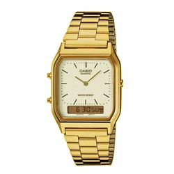 Ανδρικό Ρολόι Casio Χρυσό Μεταλλικό Μπρασελέ