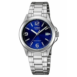 Casio Ανδρικά Ρολόγια MTP-1215A-2A Ασημί