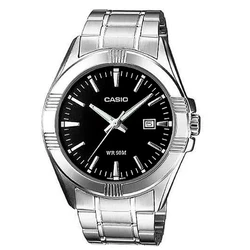 Casio Ανδρικά Ρολόγια MTP-1308D-1A Ασημί