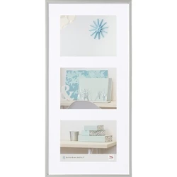 Walther Metal Wall Multi-Photo Frame 3-Opening Silver 13x18 KV338S