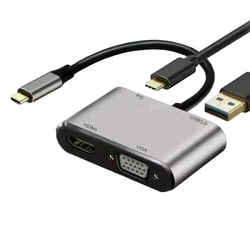 Αντάπτορας HDMI ATC 4in1 VGA USB3.0 PD