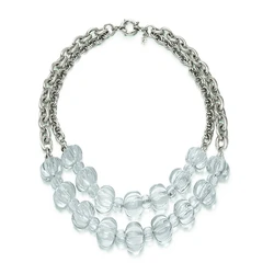 Γυναικείο Κολιέ Folli Follie 4N0T072C (30cm) από Ατσάλι Silver