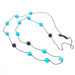 Γυναικείο Κολιέ Folli Follie 4N14B020T (45cm) από Ασήμι Black