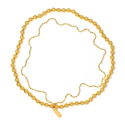 Γυναικείο Κολιέ Folli Follie 4N9A112Yy (42cm) από Ατσάλι Golden