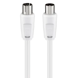 Καλώδιο Κεραίας Goobay αρσενικό σε θηλυκό 50125, <70 dB, CCS, 20m, λευκό