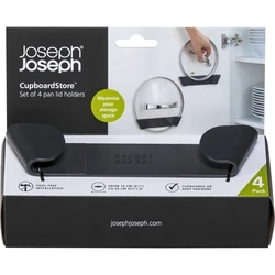 Σετ 4 Joseph Joseph CupboardStore θήκες για καπάκια τηγανιών, γκρι