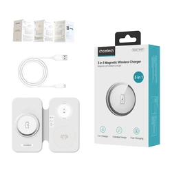 Ασύρματος Φορτιστής Choetech 3 σε 1 T616-F (Λευκό)
