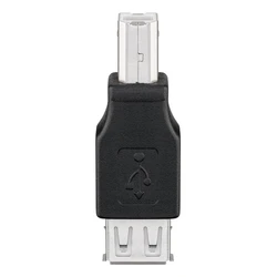Αντάπτορας USB Goobay σε USB Type B 50291, θηλυκό σε αρσενικό, μαύρος