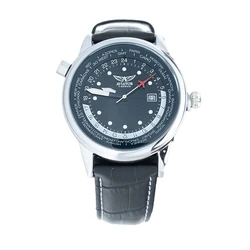 Ανδρικό Ρολόι Aviator AVW6975G354 Μαύρο