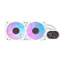 Darkflash DH240D Υδρόψυξη AIO CPU με 2 Ανεμιστήρες 120mm και ARGB Φωτισμό Λευκή