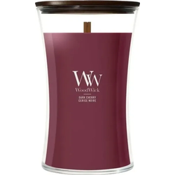 WoodWick Dark Cherry 609,5 g - Αρωματικό Κερί με Ξύλινη Φλόγα