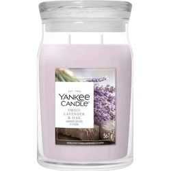 Yankee Candle Signature Αποξηραμένη Λεβάντα & Βελανιδιά - Μεγάλο Βάζο Κερί 567 g