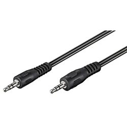 Καλώδιο Ήχου Goobay 3.5mm 50430, 3 pin stereo, 5m, μαύρο