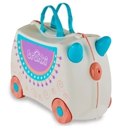 Trunki Lama Lola - Children's Ride-On Suitcase / Travel Bag (White, 18 L)