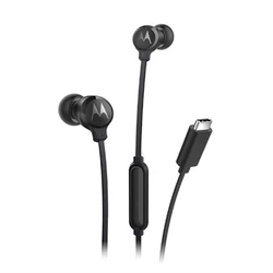 Handsfree Ακουστικά Motorola Earbuds 3C-S Μαύρο USB-C