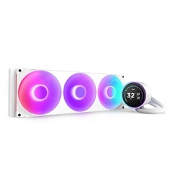 NZXT Kraken Elite 420 RGB LCD White AIO CPU Liquid Cooler