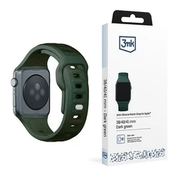 Belt 3MK Silicone Watch Strap Apple Watch 4/5/6/7/SE/8/9/10 40/41/42mm dark green