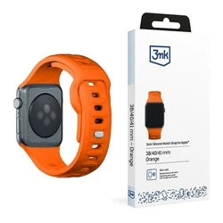Belt 3MK Silicone Watch Strap Apple Watch 4/5/6/7/SE/8/9/10 40/41/42mm orange
