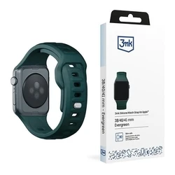 3MK Silicone Watch Strap for Apple Watch 4/5/6/7/SE/8/9/10 40/41/42mm green/evergreen