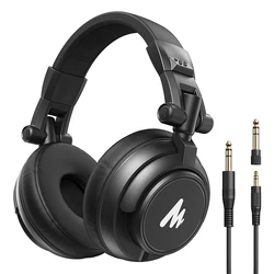 Maono AU-MH601 Wired Over-Ear Headphones Black