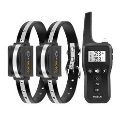 Rojeco PD529 1000m Εκπαιδευτικό Κολάρο Σκύλου με 2 Κολάρα (Μαύρο)