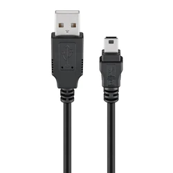 Καλώδιο USB Goobay σε USB Mini 50767, 480Mbps, 1.8M, Μαύρο