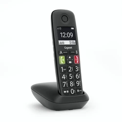 Gigaset E290 Cordless Phone with Greek Menu, Black