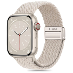 Belt Tech-Protect Nylonmag Apple Watch 4/5/6/7/8/9/SE/10 38/40/41/42mm Natural Titanium