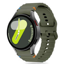 Tech-Protect Silicone Sport Strap Samsung Galaxy Watch 4/5/5 Pro/6/7/FE Army Green
