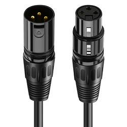 Καλώδιο Μικροφώνου Cabletime XLR 11B24, 3-Pin, 24Awg, 10M, Μαύρο